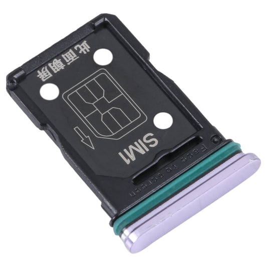 For OPPO Reno4 5G SIM Card Tray + SIM Card Tray (Purple) by buy2fix