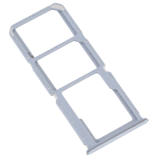 For OPPO K9S SIM Card Tray + SIM Card Tray + Micro SD Card Tray (Silver) by buy2fix
