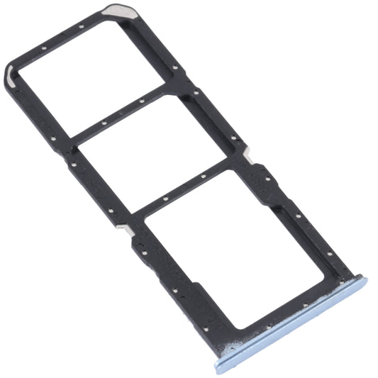 For OPPO K9x SIM Card Tray + SIM Card Tray + Micro SD Card Tray (Blue) by buy2fix