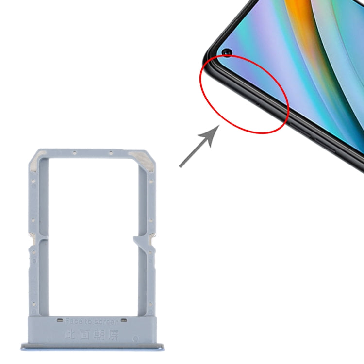 For OPPO K10 4G SIM Card Tray + SIM Card Tray (Silver) by buy2fix