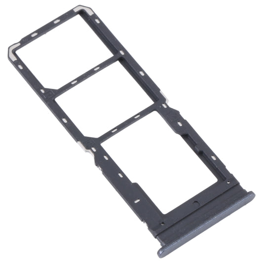For vivo Y16 SIM Card Tray + SIM Card Tray + Micro SD Card Tray (Black) by buy2fix