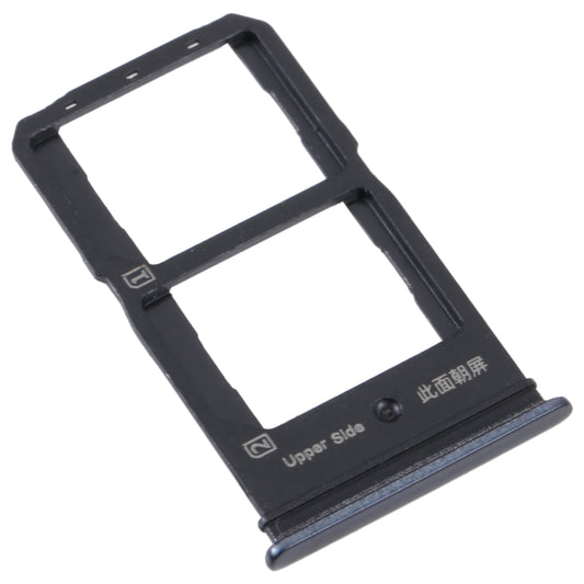 For vivo Y55S 5G SIM Card Tray + SIM Card Tray (Black) by buy2fix