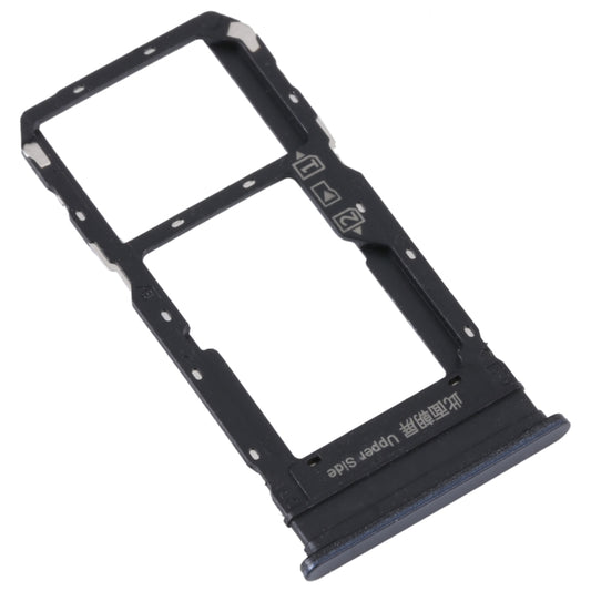 For vivo Y33S / Y33T SIM Card Tray + SIM / Micro SD Card Tray (Black) by buy2fix
