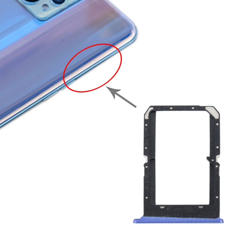 For Realme 9 Pro+ SIM Card Tray + SIM Card Tray (Blue) by buy2fix
