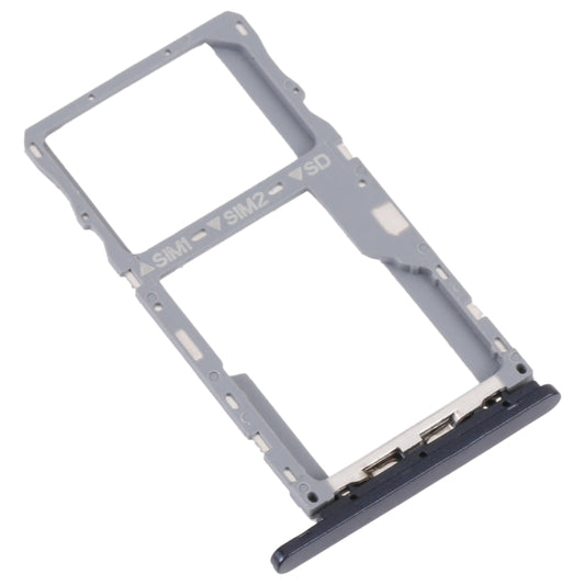 For TCL 10 SE T766H Original SIM Card Tray + SIM / Micro SD Card Tray(Black) by buy2fix