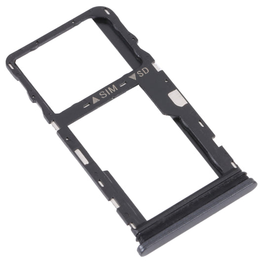 For TCL 30 XE 5G T767W Original SIM Card Tray + Micro SD Card Tray(Black) by buy2fix