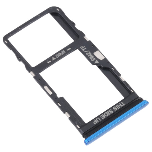 For TCL 20 5G Original SIM Card Tray + SIM / Micro SD Card Tray(Blue) by buy2fix