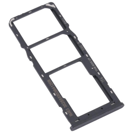 For Alcatel 1V 2021 Original SIM Card Tray + SIM Card Tray + Micro SD Card Tray(Black) by buy2fix
