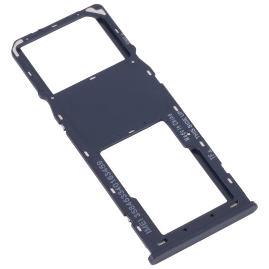 For Alcatel 1V 2021 Original SIM Card Tray + Micro SD Card Tray(Blue) by buy2fix