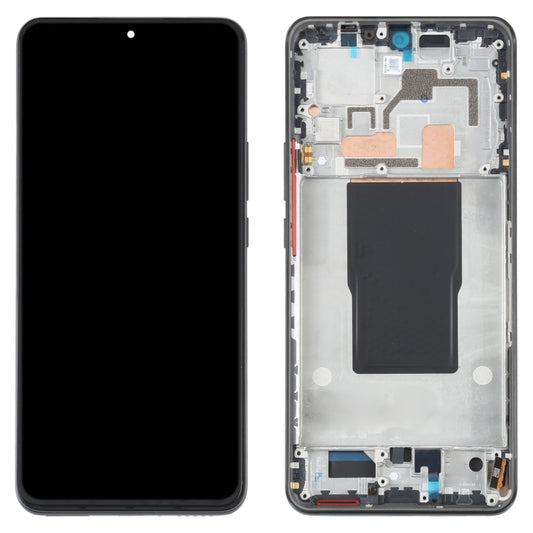Original AMOLED LCD Screen For Xiaomi Redmi K50 Ultra / 12T / 12T Pro Digitizer Full Assembly with Frame (Black) by buy2fix