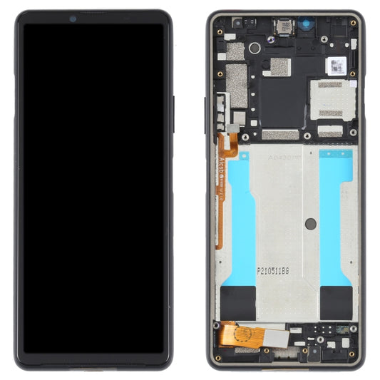 Original LCD Screen For Sony Xperia 10 III SO-52B Digitizer Full Assembly with Frame (Black) by buy2fix