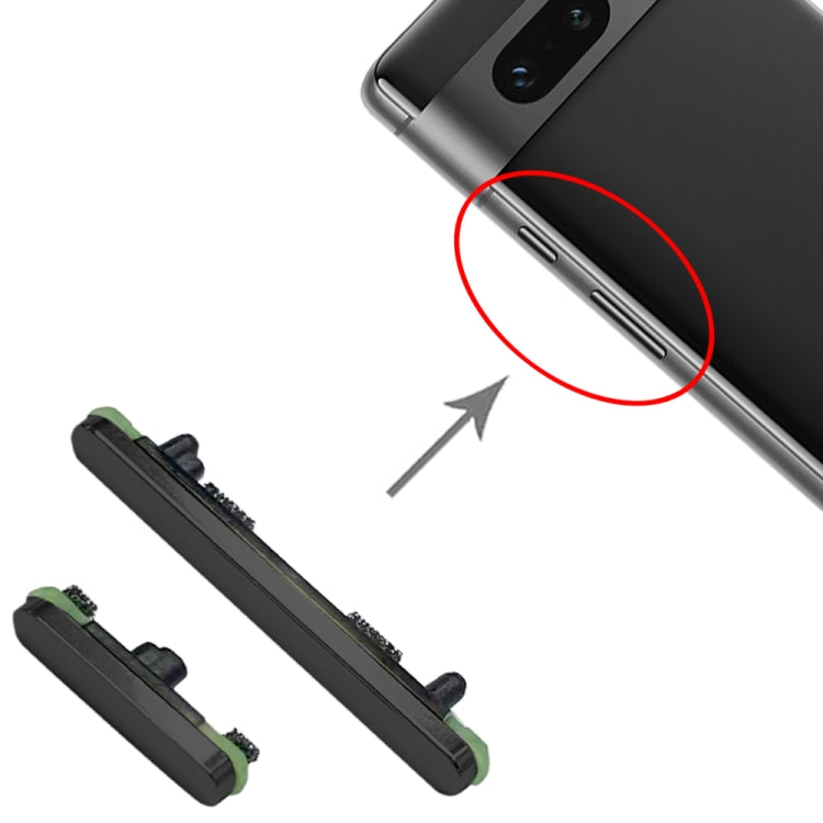 For Google Pixel 7 Power Button + Volume Control Button(Black) by buy2fix