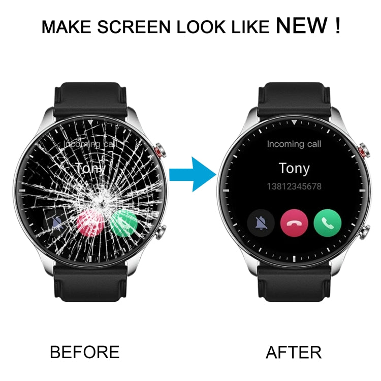 Original LCD Screen For Amazfit GTR 2 Digitizer Full Assembly With Frame(Black) by buy2fix