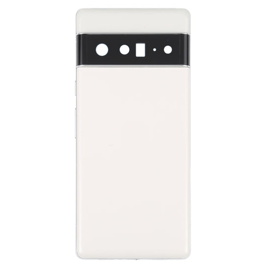 For Google Pixel 6 Pro Battery Back Cover with Middle Frame(White) by buy2fix