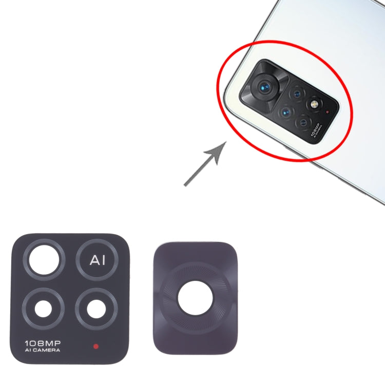 For Xiaomi Redmi Note 11 Pro 5G Global 10pcs Back Camera Lens by buy2fix