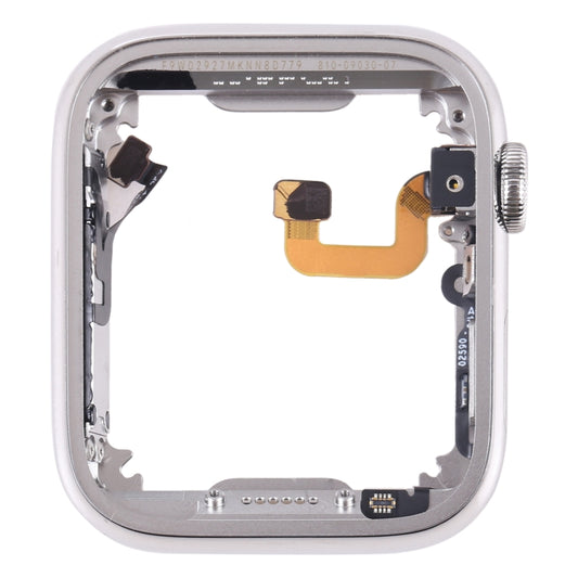 For Apple Watch Series 6 44mm Stainless Steel Middle Frame Bezel Plate with Loudspeaker / Power / Rotating Shaft Flex Cable by buy2fix