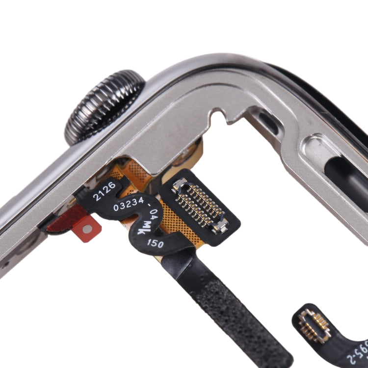 For Apple Watch Series 7 41mm Stainless Steel Middle Frame Bezel Plate with Loudspeaker / Power / Rotating Shaft Flex Cable by buy2fix