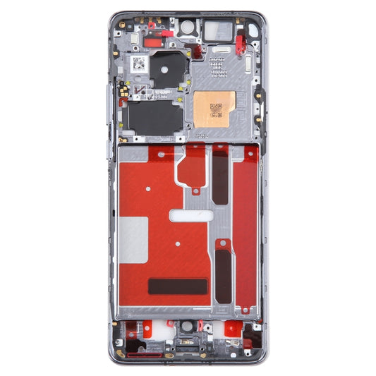 For Huawei P50 Pro Front Housing LCD Frame Bezel Plate(Black) by buy2fix