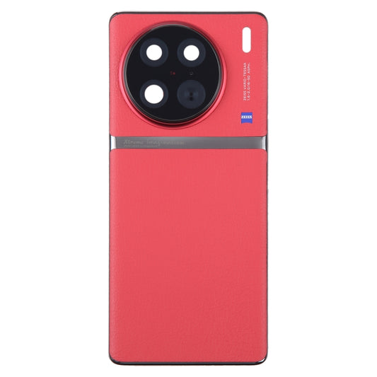 For vivo X90 Pro Original Battery Back Cover with Camera Lens Cover(Red) by buy2fix