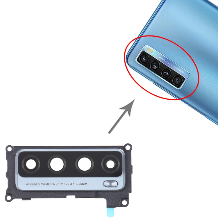 For TCL 20L / 20 Lite Camera Lens Cover(Black) by buy2fix