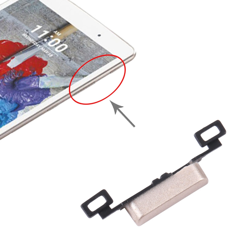For LG G Pad X 8.0 V520 Original Power Button Control Button(Gold) by buy2fix