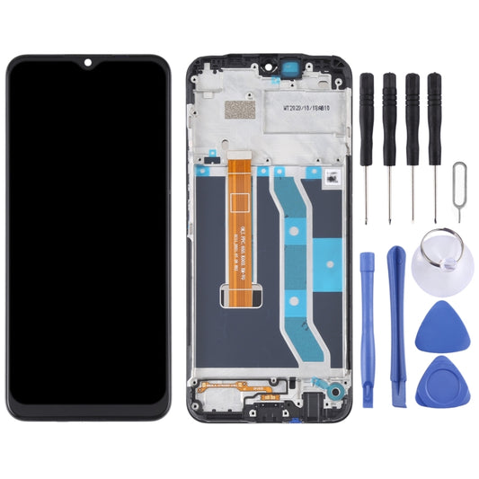 Original LCD Screen and Digitizer Full Assembly With Frame for OPPO Realme C15 RMX2180(Qualcomm Version) by buy2fix