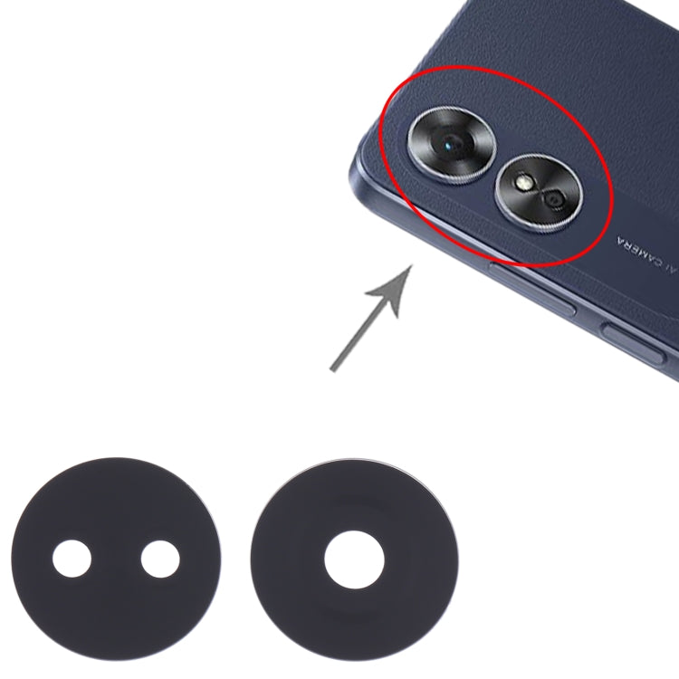 For OPPO A17 10pcs Original Back Camera Lens by buy2fix