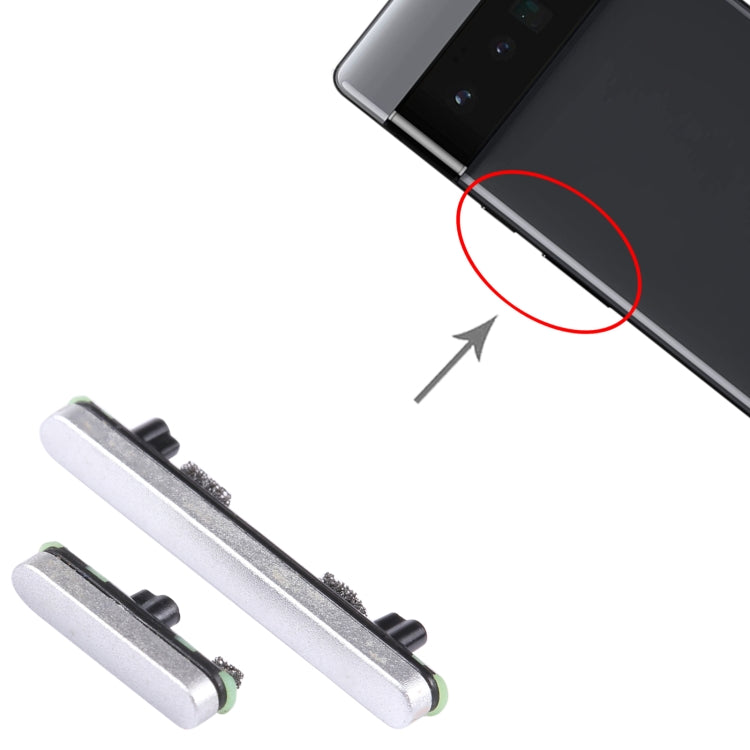 For Google Pixel 6 Pro Original Power Button + Volume Button Control Button (Silver) by buy2fix