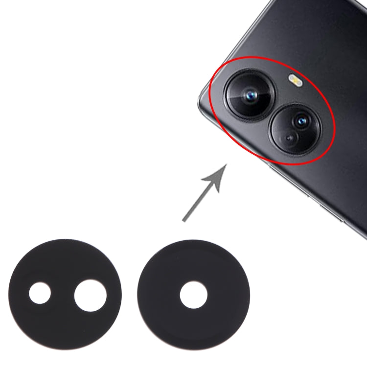 For Realme 10 Pro+ 10 Pair Original Back Camera Lens by buy2fix