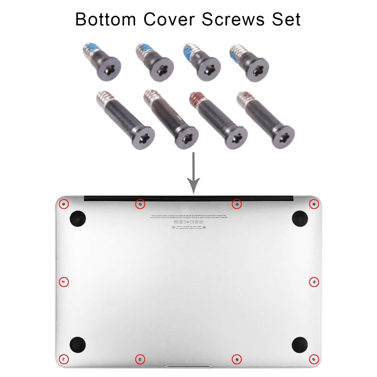 Bottom Cover Screws Set for MacBook Pro 14 2021 A2442 / Pro 16 2021 A2485 / Pro 14 2023 A2779 / Pro 16 2023 A2780 (Grey) by buy2fix