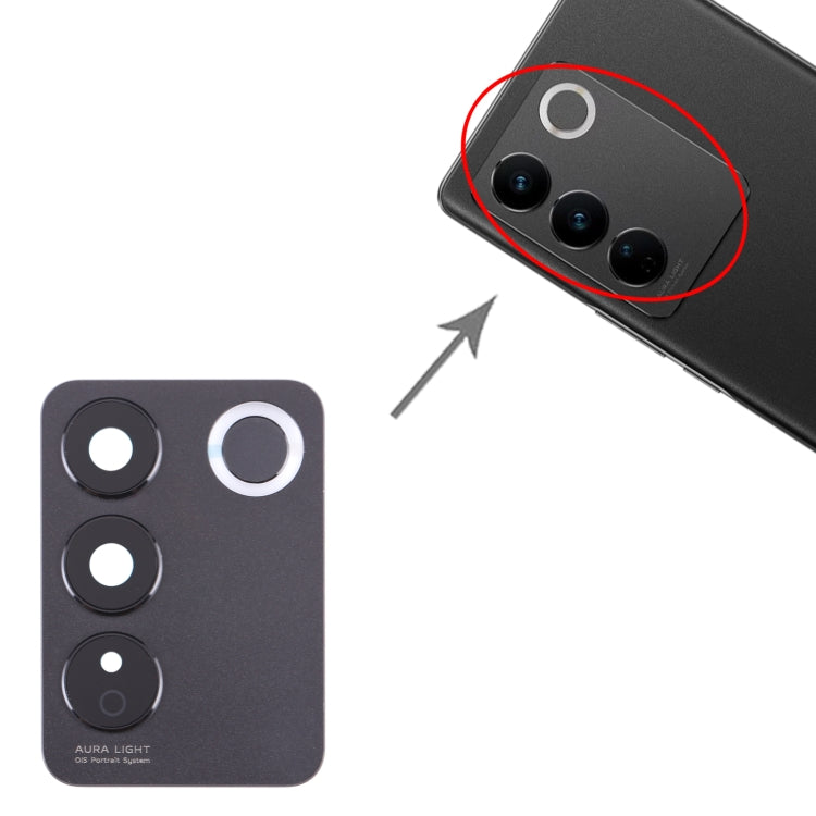 For vivo V27 / V27 Pro Original Camera Lens Cover (Black) by buy2fix