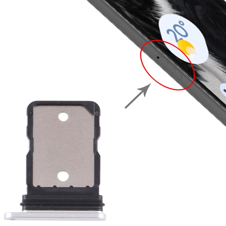 For Google Pixel 7 Original SIM Card Tray with SIM Pin (Silver) by buy2fix