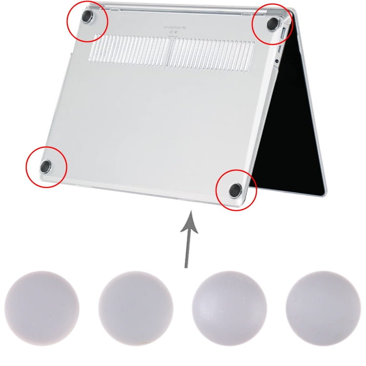 For Microsoft Surface Laptop 1 / 2 1769 13.5 inch 4 in 1 Bottom Case Rubber Mats (Grey) by buy2fix