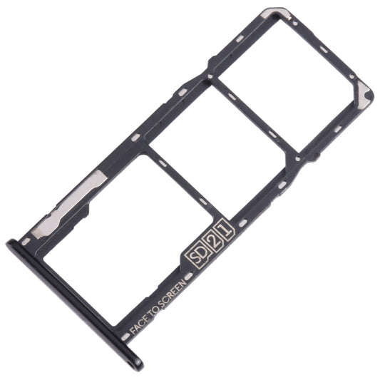 For Motorola Moto G7 Play SIM Card Tray + SIM Card Tray + Micro SD Card Tray (Black) by buy2fix