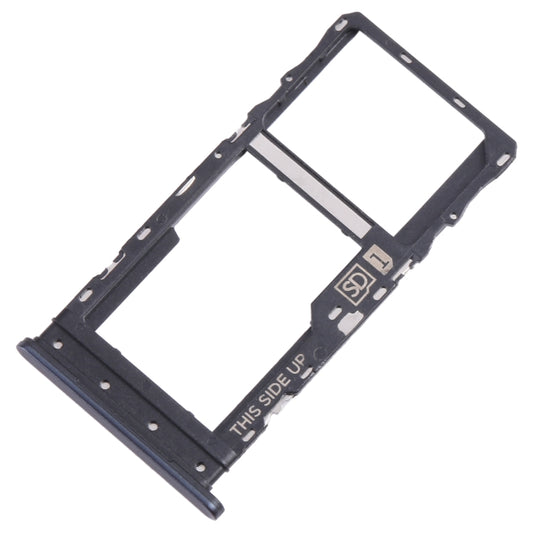 For Motorola Moto G 2022 SIM Card Tray + Micro SD Card Tray (Black) by buy2fix