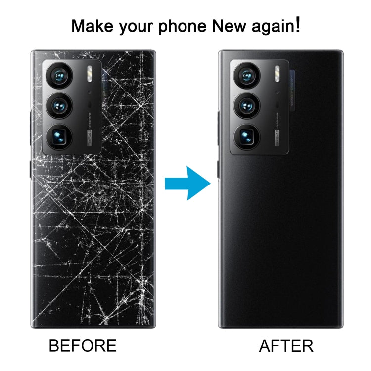 For ZTE Axon 40 Ultra A2023P Battery Back Cover with Camera Lens Cover(Black) by buy2fix