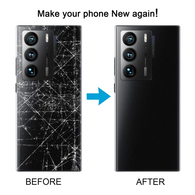 For ZTE Axon A41 Ultra 5G Glass Battery Back Cover(Grey) by buy2fix