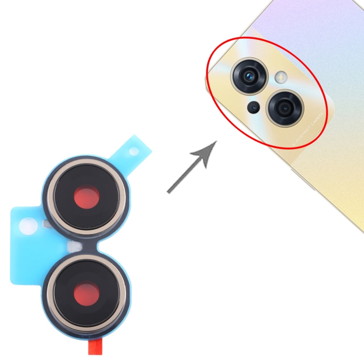 For OPPO Reno8 Z 5G Original Camera Lens Cover (Gold) by buy2fix