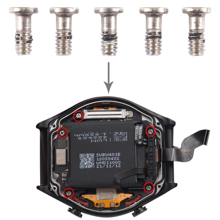 5 PCS Original Motherboard Screws For Xiaomi Watch S1 by buy2fix