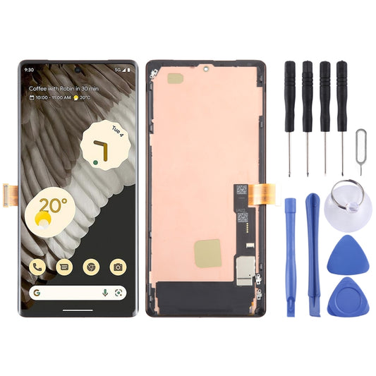For Google Pixel 7 Pro GP4BC GE2AE OLED LCD Screen Digitizer Full Assembly with Frame - LCD Screen by buy2fix | Online Shopping UK | buy2fix