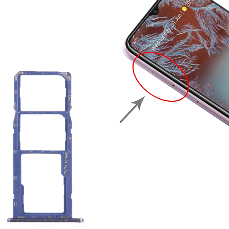 For Nokia G10 Original SIM + SIM + Micro SD Card Tray (Blue) by buy2fix
