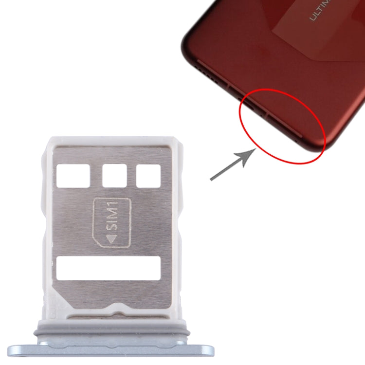 For Huawei Mate 60 Pro+ SIM + NM Card Tray (Silver) by buy2fix