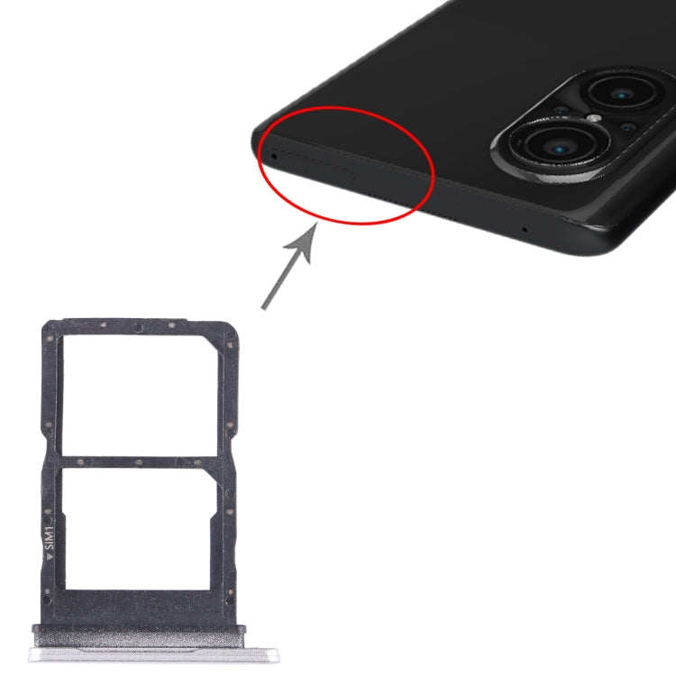 For Huawei Nova 9 SE 5G SIM + SIM Card Tray (Silver) by buy2fix