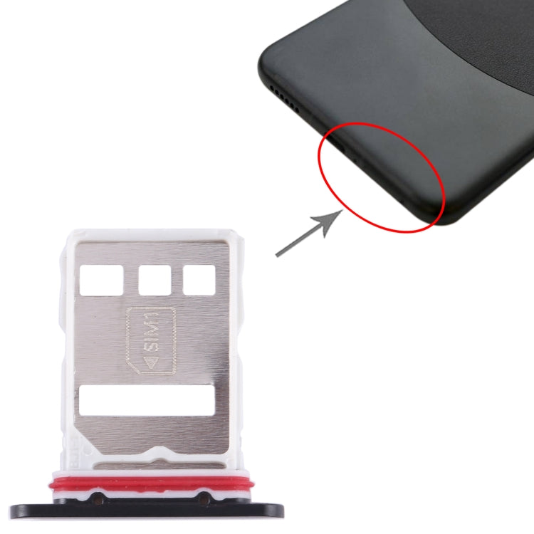 For Huawei Mate 60 SIM + NM Card Tray (Black) by buy2fix