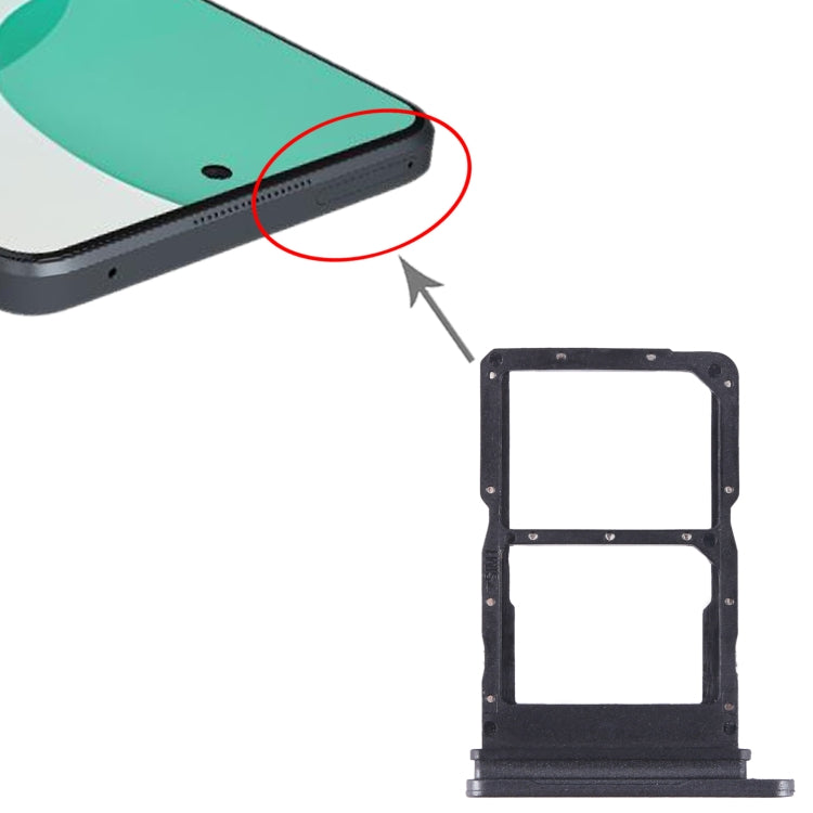 For Huawei Enjoy 60 Pro SIM + SIM Card Tray (Black) by buy2fix