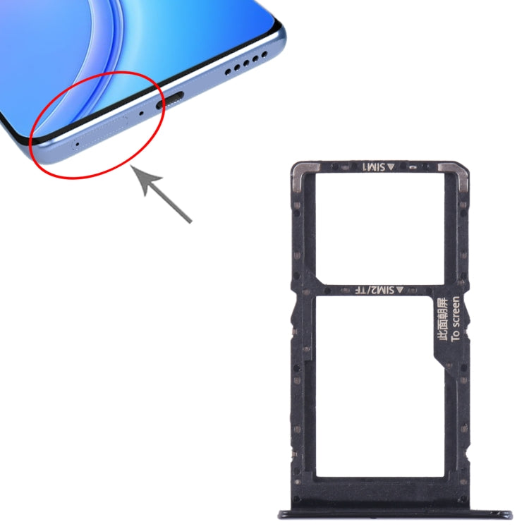 For Huawei Maimang 11 SIM + SIM / Micro SD Card Tray (Black) by buy2fix