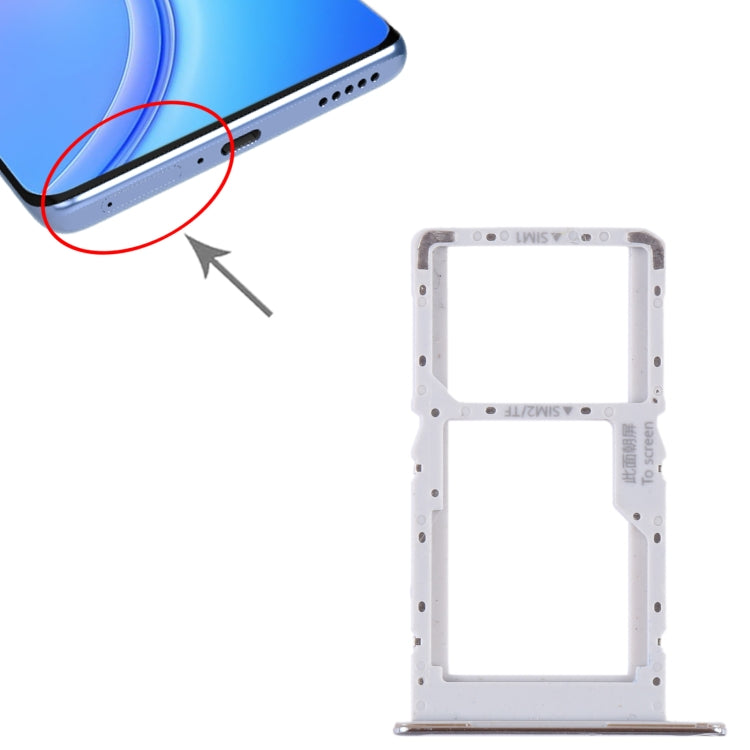 For Huawei Maimang 11 SIM + SIM / Micro SD Card Tray (Silver) by buy2fix