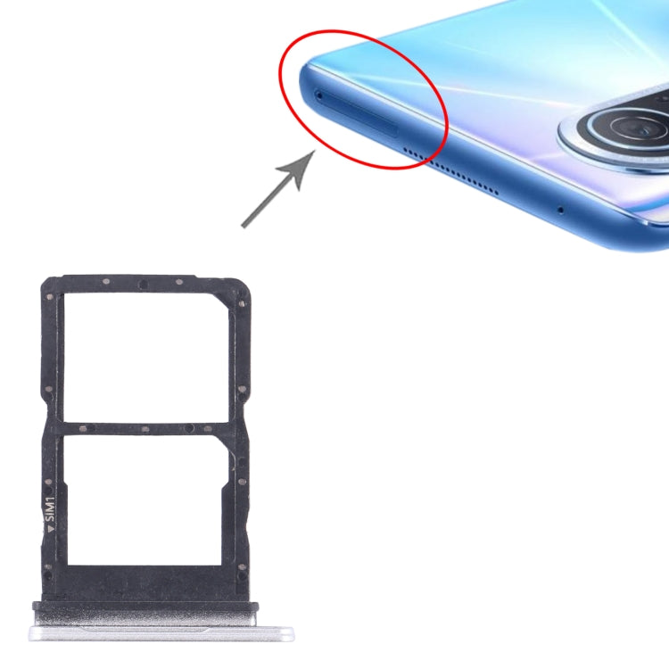 For Huawei nova 10 Youth SIM + SIM Card Tray (Silver) by buy2fix