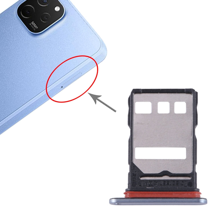 For Huawei Enjoy 50 Plus SIM Card Tray (Silver) by buy2fix