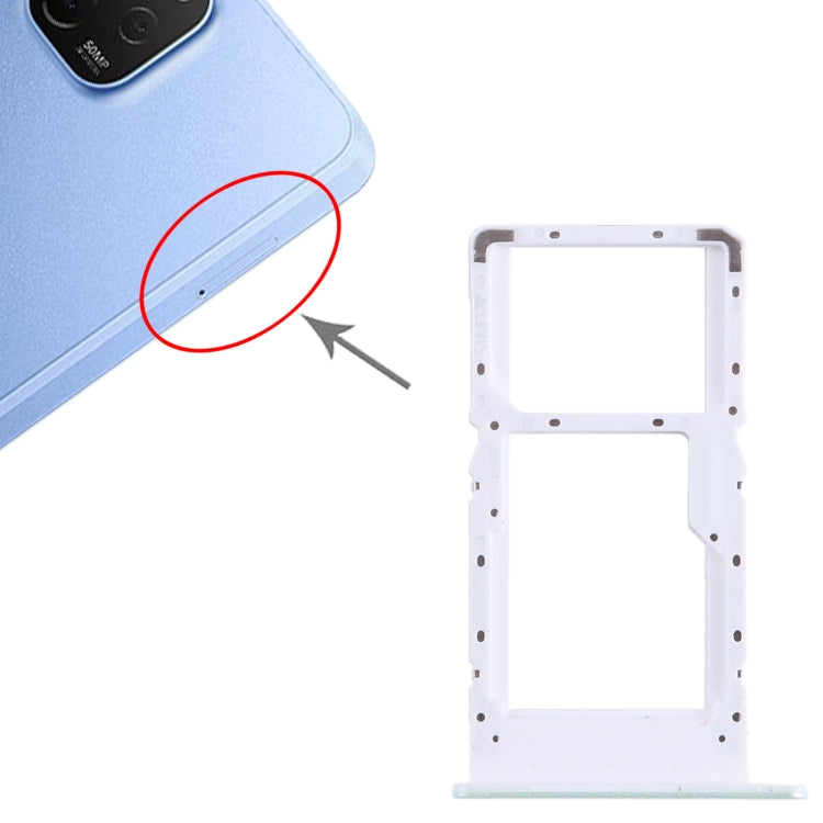 For Huawei nova Y61 SIM + SIM / Micro SD Card Tray (Green) by buy2fix
